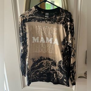Custom long sleeve boy mama tee